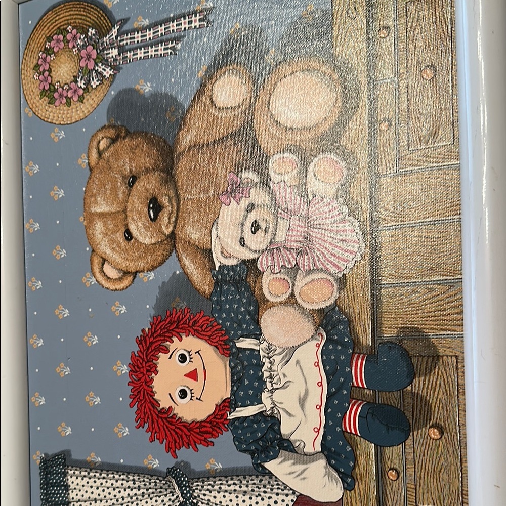 Charming Teddy Bear and Doll Wall Art